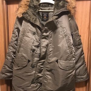 Alpha Industries Inc. N-3B (N) extreme cold weather snorkel parka, size XL, NWOT